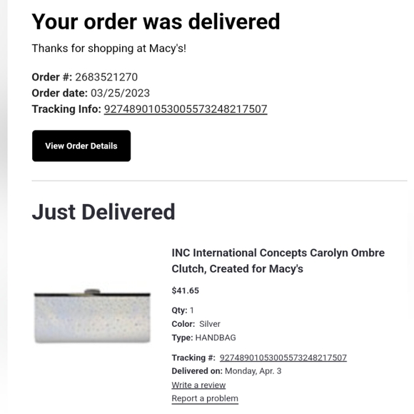 INC International Concepts Carolyn Ombre Clutch Silver Chain Shoulder Rhinestone - Picture 13 of 13